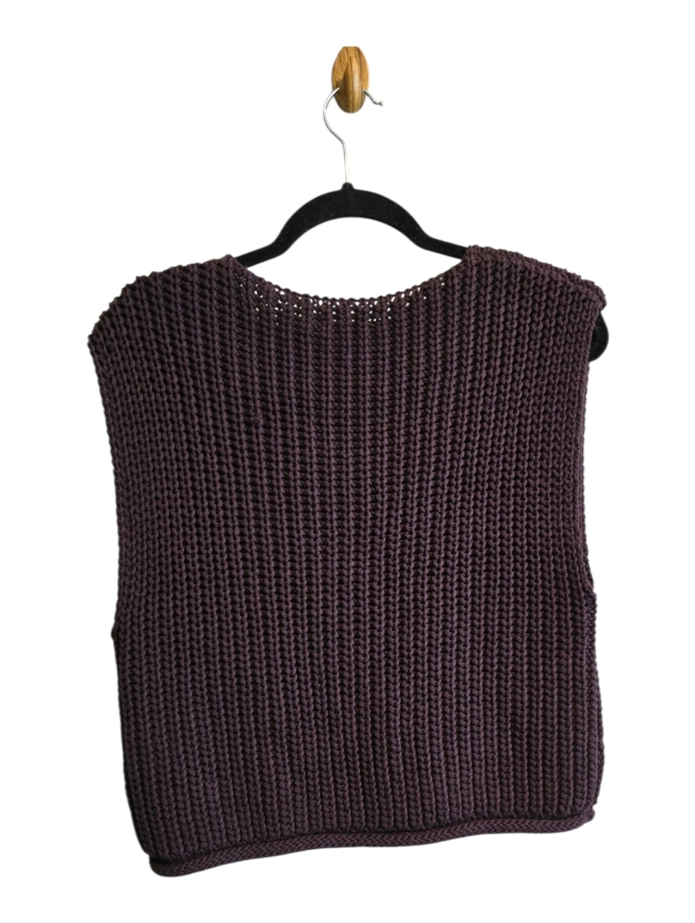 House of Harlow 1960 Knit Vest Brown XS - Picture 3 of 10
